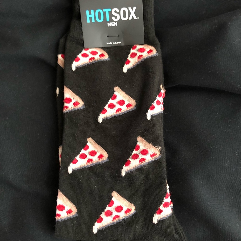 Brand new socks with pizza logo